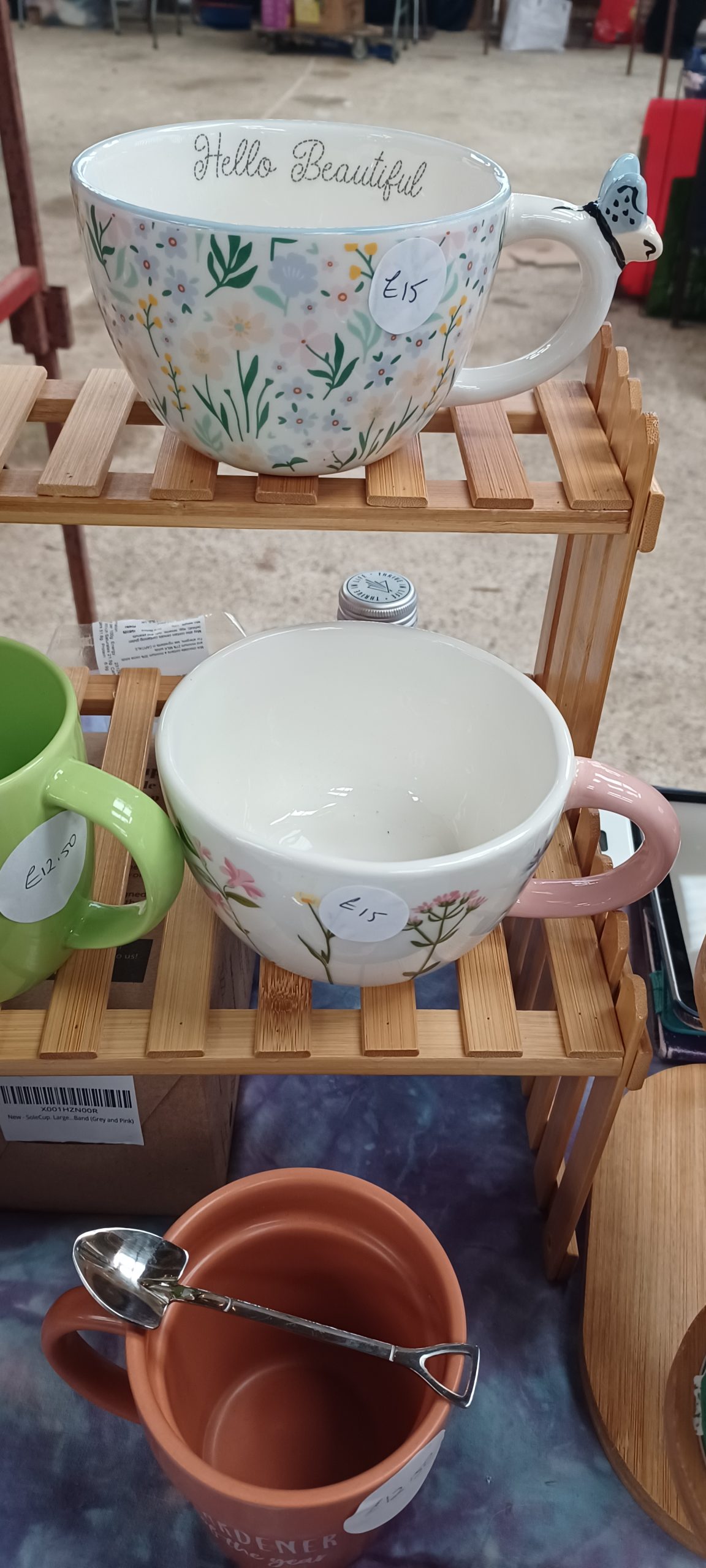 Floral large teacup